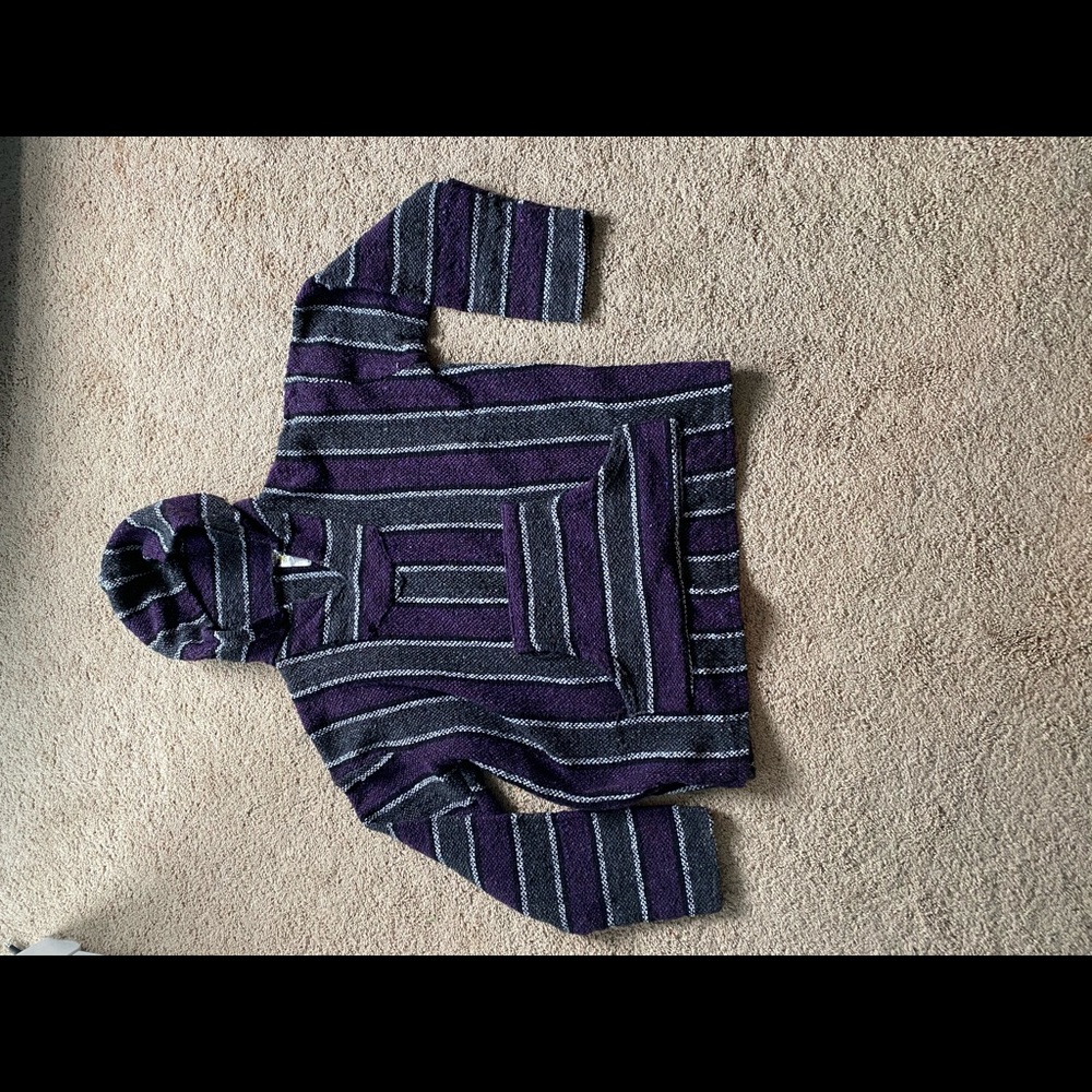 Purple and grey baha hoodie